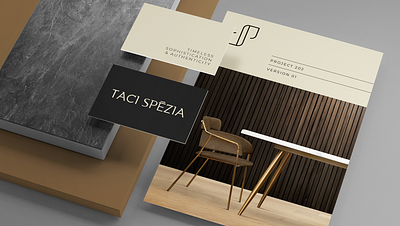 Branding Taci Spézia brand design branding design elegant logo graphic design interior designer logo logotype sophisticated