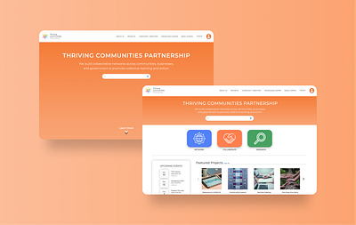 Thriving Communities Partnership Website Redesign