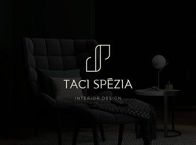 Logo Taci Spézia brand design branding design elegant graphic design interior designer logo logotype monogram neutral tones sophisticated