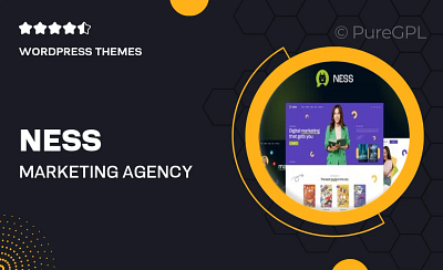 Ness – Marketing Agency & SMM WordPress Theme Download affordable cheapest price digital products discounted gpl online store plugins premium themes web design web development website development wordpress plugins wordpress themes
