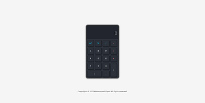 Day 03: Math Day | Calculator #FullStackJourney ui