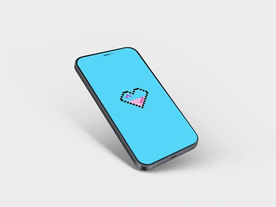 FREE Lottie Pixel Heart Loader💖 2d 90 animation bit design gif heart icon illustration json loader loading logo lottie love mockup motion graphics pixel ui valentines day