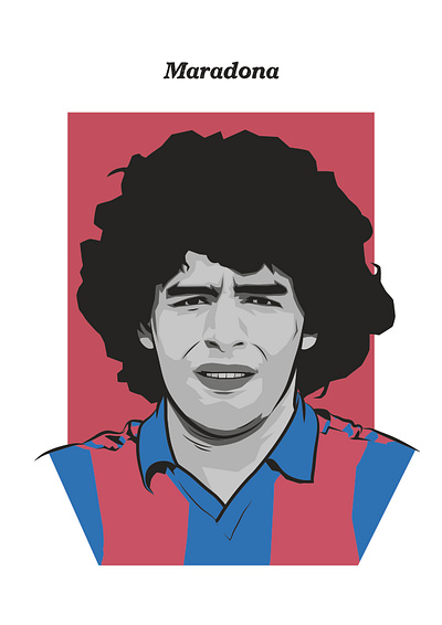 Baby-faced Assassins: Maradona, Barcelona argentina art barcelona football illustration maradona soccer vector