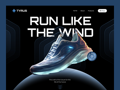 Tyrus Footwear Landing Page