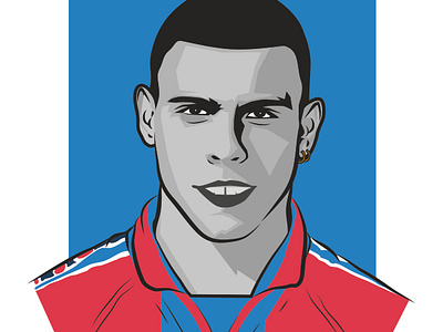 Baby-faced Assassins: Ronaldo, Barcelona art barcelona brazil football illustration la liga ronaldo soccer