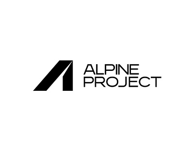 Alpine Project Logo Design alpine brand identity branding company construction construction company creative design graphic design logo logo design logo mark logos mark minimal modern project simple symbol visual identity