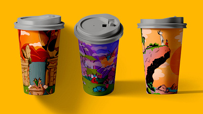 Cups artwork design digitalart drawingart illustration illustrator