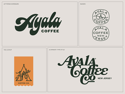 Ayala Coffee - Logo Explorations badge design branding coffe brand coffee coffee rebrand lettering logo logo designer logomark typography