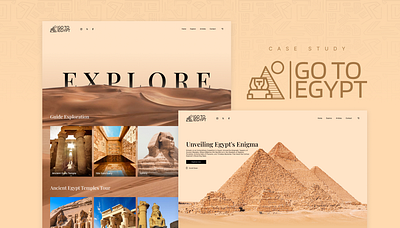 Egypt Traveling Landing Page case study clean design dser interface landing page ui ui design uiux ux