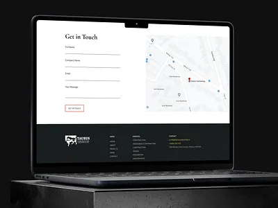 Taurus Contracting - Contact Us Page UI UX Design agency agency app agency landing page agency website construction construction landing page construction website contact us contact us page estate agency estate agency landing page get in touch get in touch page landing page real estate agency real estate landing page saas landing saas landing page ui uiux design