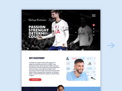 Rodrigo Bentancur | Tottenham - Uruguay athlete design sports tottenham ui uruguay web