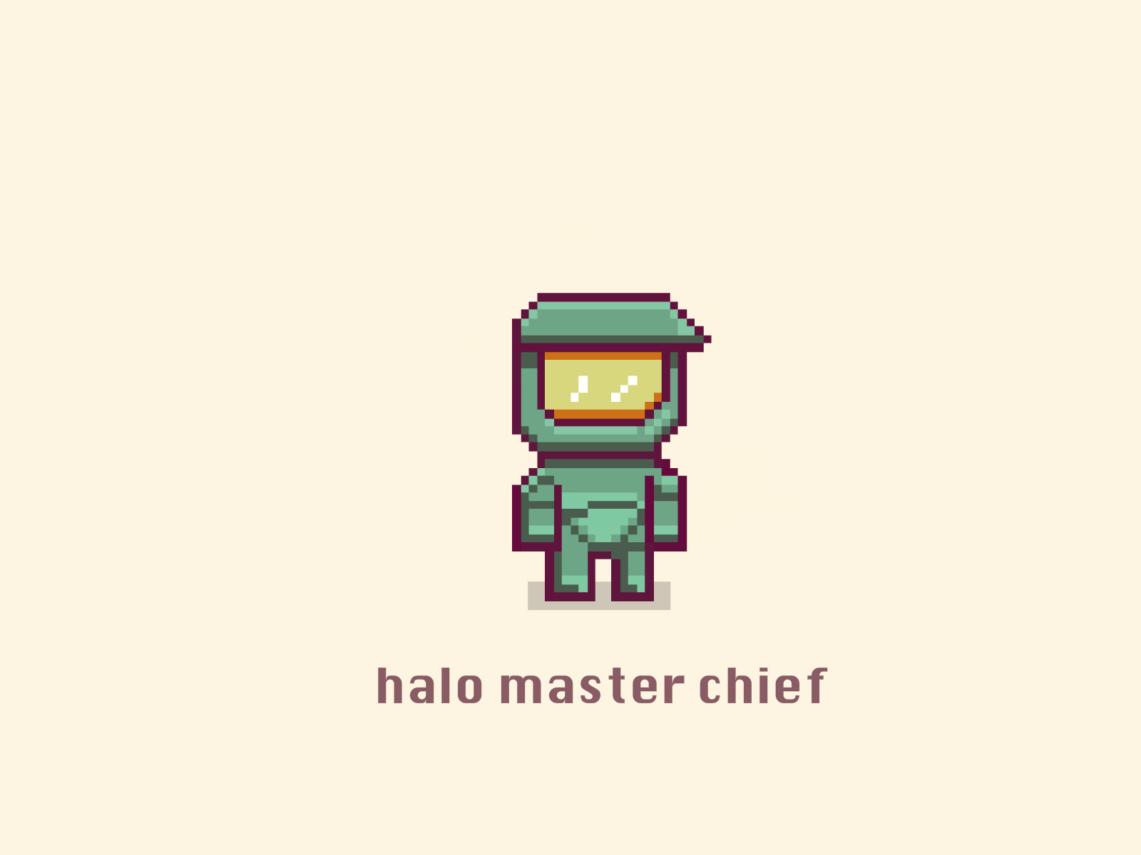 halo master chief pixel art thumbnail