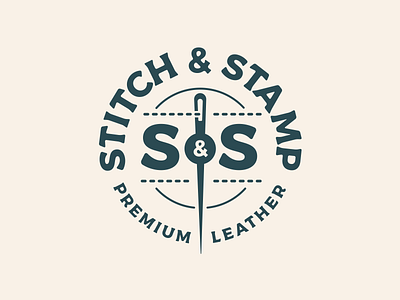 Stitch & Stamp Logo branding design graphic design identity illustration logo mark vector