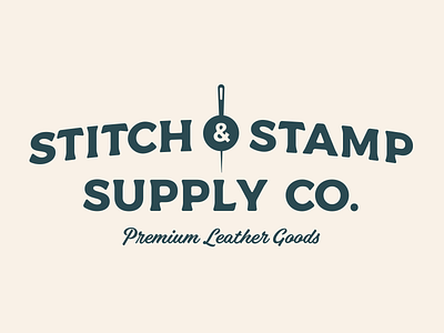 Stitch & Stamp Logo 3 branding design graphic design identity illustration logo mark vector