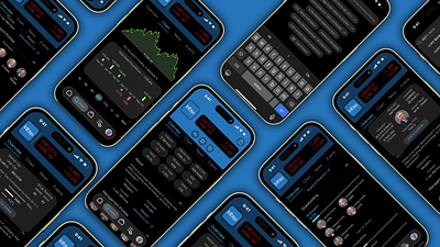 Stock Market App animation branding charts darktheme finance graphic design investing iphone iphone 14 pro iphone 15 pro motion graphics mutual funds search stock market ui user profile ux