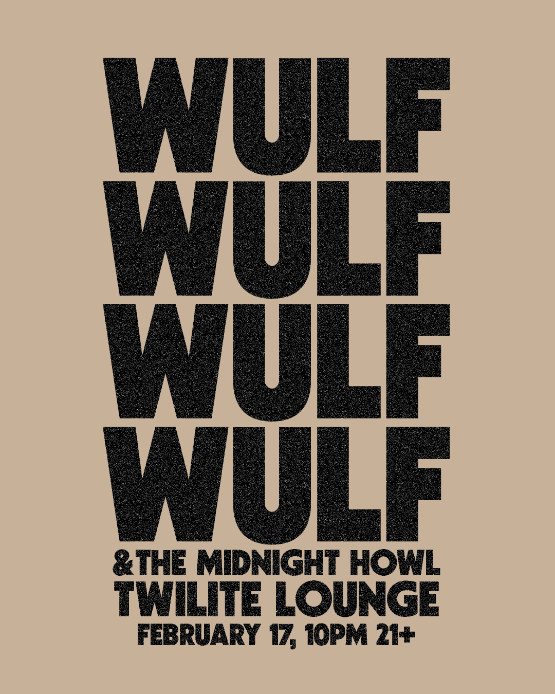 WULF Flyer design graphic design illustration illustrator type typography