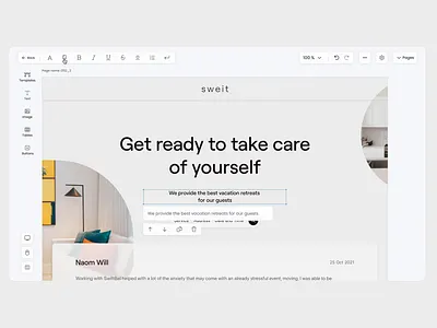 Landing Page Editor, Site Builder animation branding builder builder dashboard dashboard design editor graphic design illustration landing page landing page builder logo page builder site buider ui ui ux ux vector webdesign
