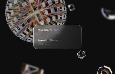 Membership Card design ui