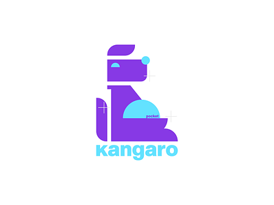 Kangaroo adobe photoshop animal branding event graphic design icon inspiration kangaroo logo minimalist modern pocket trend typography vector