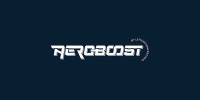 Aeroboost | Racing Font badge branding cloud f1 font logo motogp race racing team racing