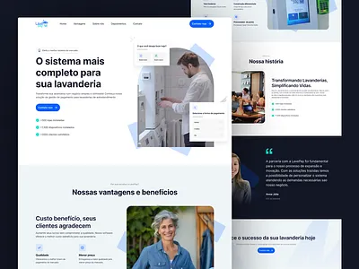 Landing Page - LavePay abstract app branding chart concept dashboard design finance flat illustration landing page mobile modern service travel ui ui ux ux webdesign website