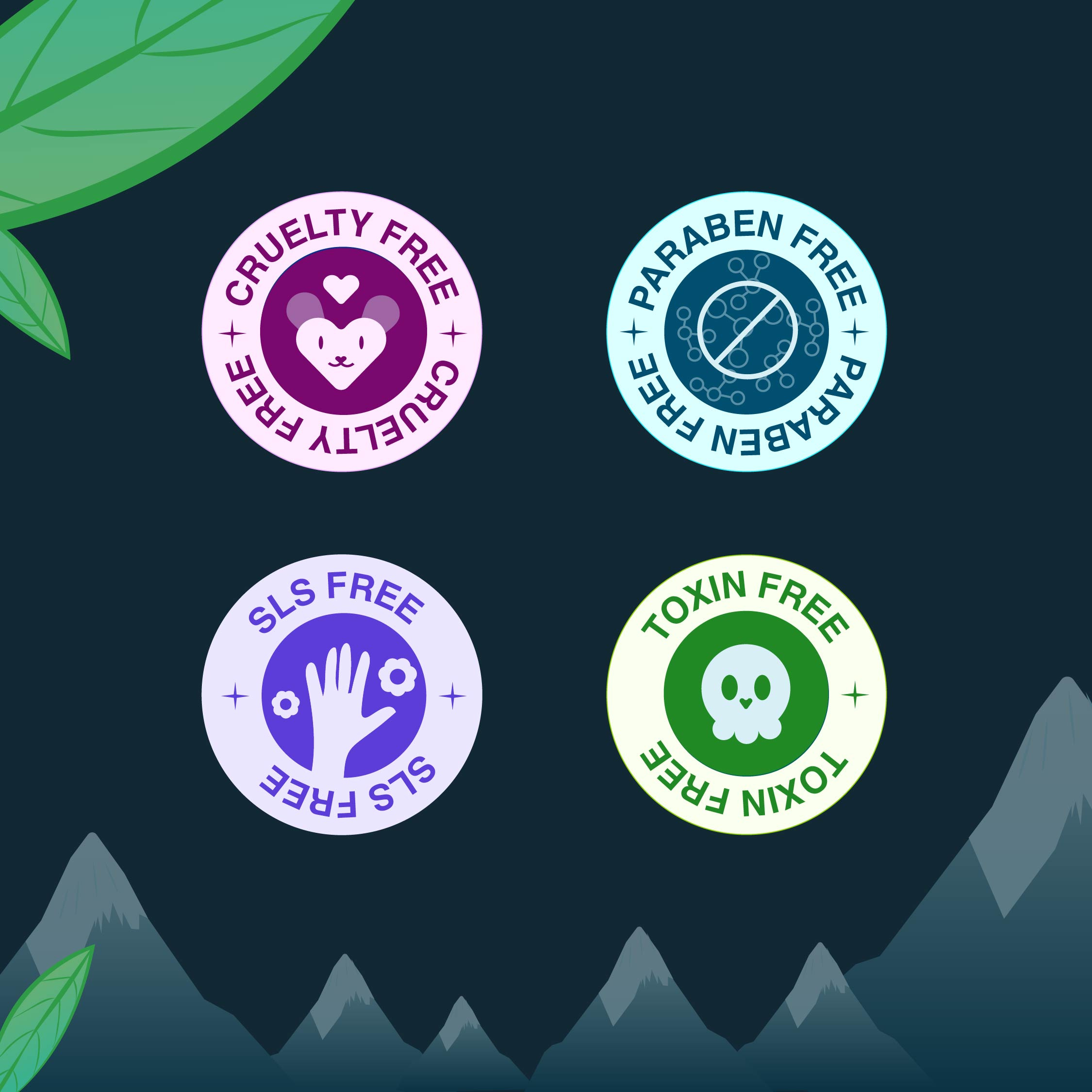 Badges for Handmade Organic Cosmetic Products branding graphic design ui