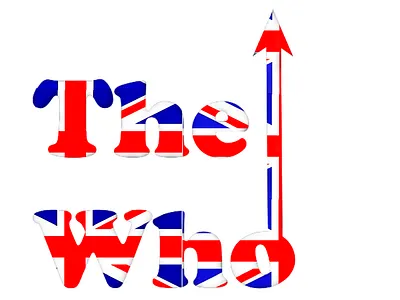 The Who design digital art letters rock band rock music the who