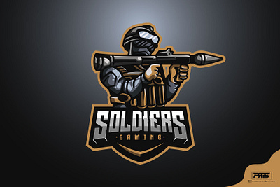 Soldier Esport Logo gas mask