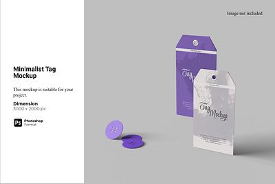 Minimalist Tag Mockup fashion