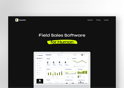 Landing Page - Software Company company profile landing page web design