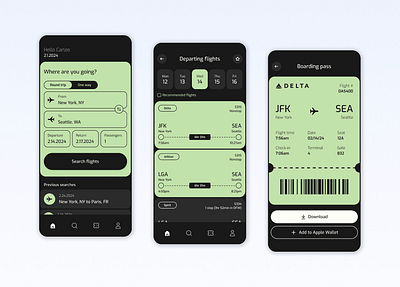 Flight app concept