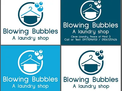 BLOWING BUBBLES LOGO & SIGNAGE DESIGN graphic design logo signage design