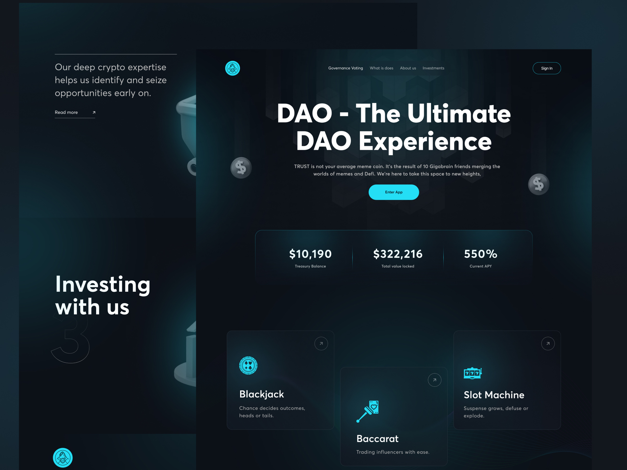 Crypto Landing Page by RahMan on Dribbble