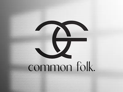 Common Folk. Monogram Logo Design brand identity branding branding design company logo creative design graphic design logo logodesign logofolio logomark logos logotype minimalist mockup modern monogram monogram logo unique vector