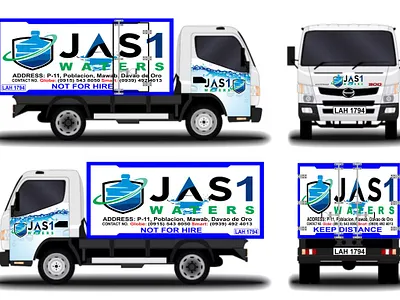 TRUCK STICKER MOCK UP graphic design logo design truck sticker mock up