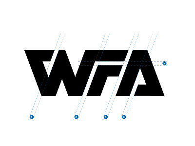 WFA logo design apparel black branding clothing design graphic design initials logo logo design vector wf wfa wordmark