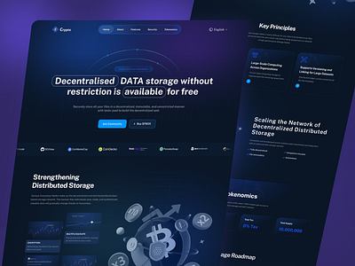 Crypto Landing Page Design 3d black clean crypto crypto landing page cryptocurrency landing page graphic design landing page ui design web design web3.0 website design