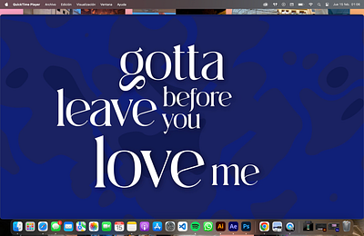 Video lyric de canción (Leave before you love me- Jonas brothers