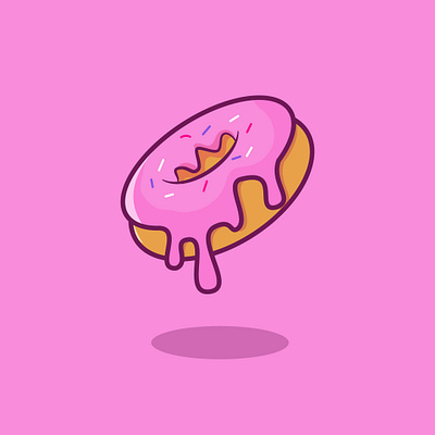 Donut vector illustration adobe illustrator donut food illustration
