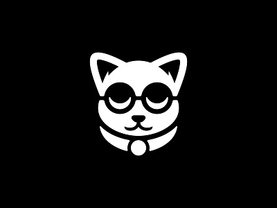 Smart Cat Logo animal cat design head icon illustration kids logo logo design logodesign mascot minimal minimalist logo modern pet playful smart cat