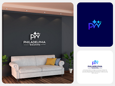 Philadelphia washing best logo best logo designer branding cleaning cleaning logo colorful logo graphic design logo modern logo p logo pw logo w logo washing logo