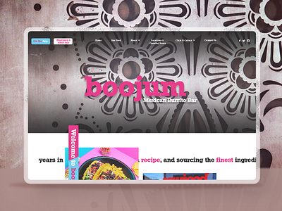 Boojum Burrito Bar - Website Redesign burrito bar mexican resturant ui uiux user experience user interface ux web design wireframe wordpress