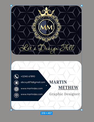 Visiting Cards graphic design