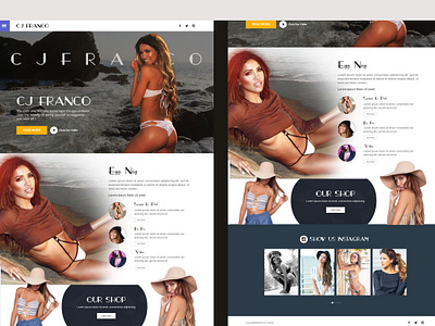 CJ FRANCO LANDING PAGE DESIGN cj franco landing page model dress