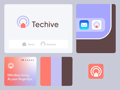 Techive - Smart Home App app logo branding icon identity logo logo design logo inspiration minimal modern logo vector