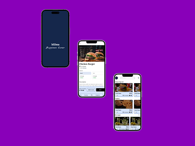 FOOD ORDERING APP for College (IIIT KOTTAYAM) Canteen MILMA android app branding campus college dailyui dailyui51 food fooddelivery foodorder milma product productdesign ui ux