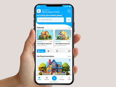 Real Estate Mobile App UI Design 🏡 app design appartment architecture booking broker development mobile ui product detail property property management app real estate real estate agency real estate app real estate ui real property residence residential complex room finding ux ui