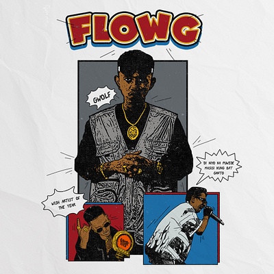 FLOWG-GWOLF graphic design