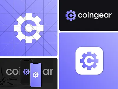 C letter + Gear icon combination coingear logo design best logo designer branding c logo colorful logo creative logo fiverr gear logo gradient illustration lettermark logo logo trends logodesign modern logo purple logo top 10 logo upwork wordmark