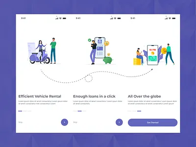 Mobile Onboarding Carousel carousel carousel design illustration mobile carousel mobile carousel ui mobile onboarding carousel onboard onboarding onboarding carousel onboarding ui splash screen